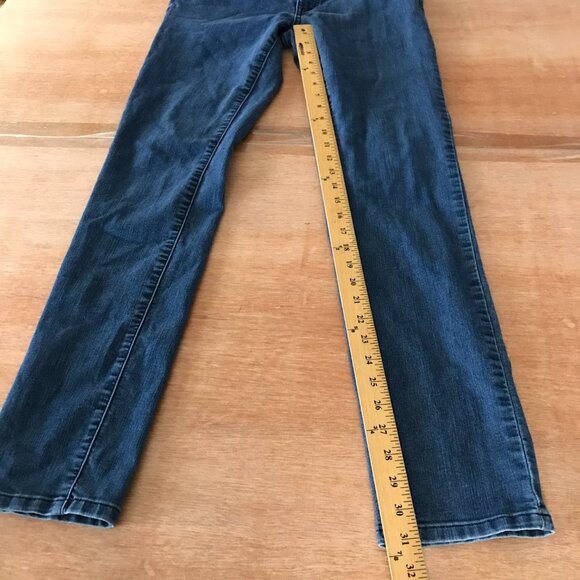 Prana Skinny Jeans Women 10/30 Blue Mid Rise Medium Wash Stretch Preppy - Picture 6 of 10